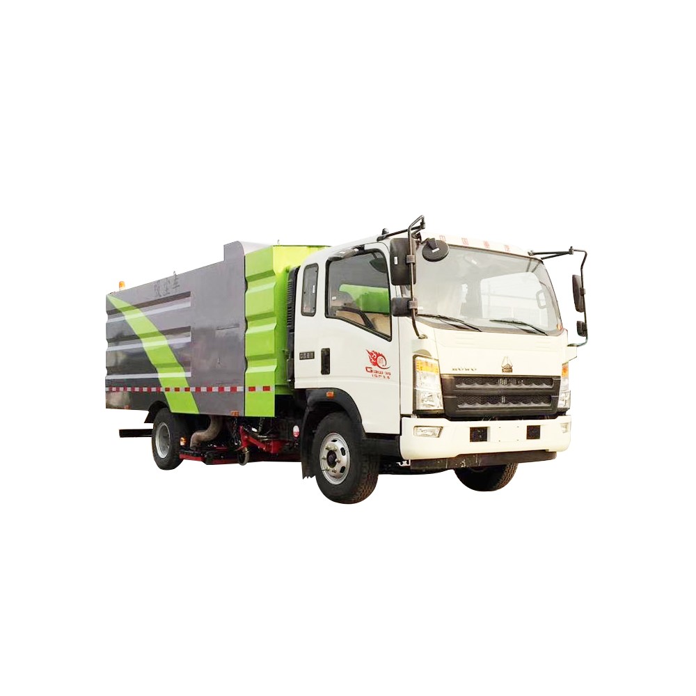 Camion balayeuse à vide Howo 8 tonnes