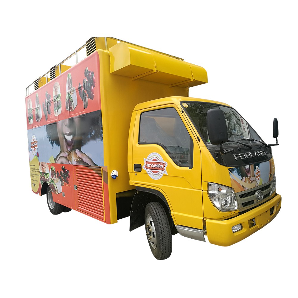 Camion alimentaire à 6 roues