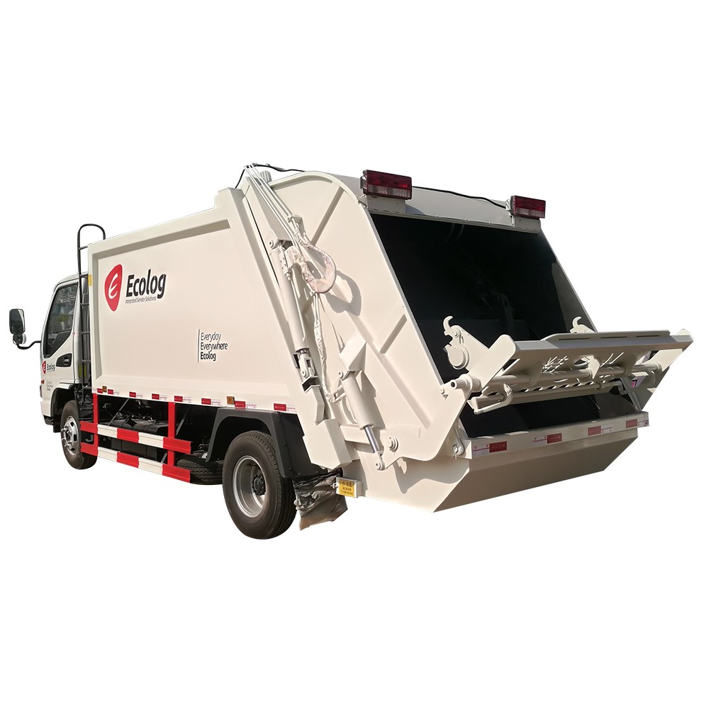 Camion de collecte des déchets à 6 roues
