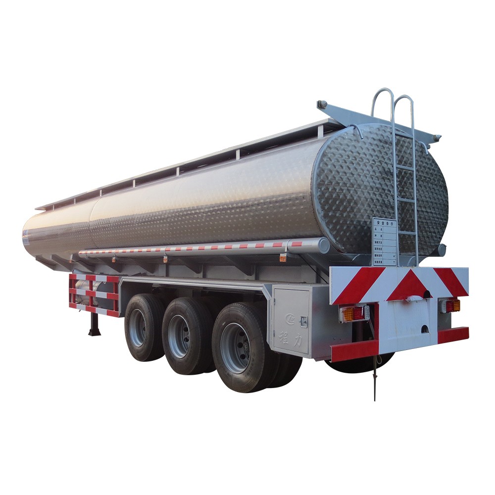 Semi-remorque à réservoir de carburant en acier inoxydable de 60000 litres